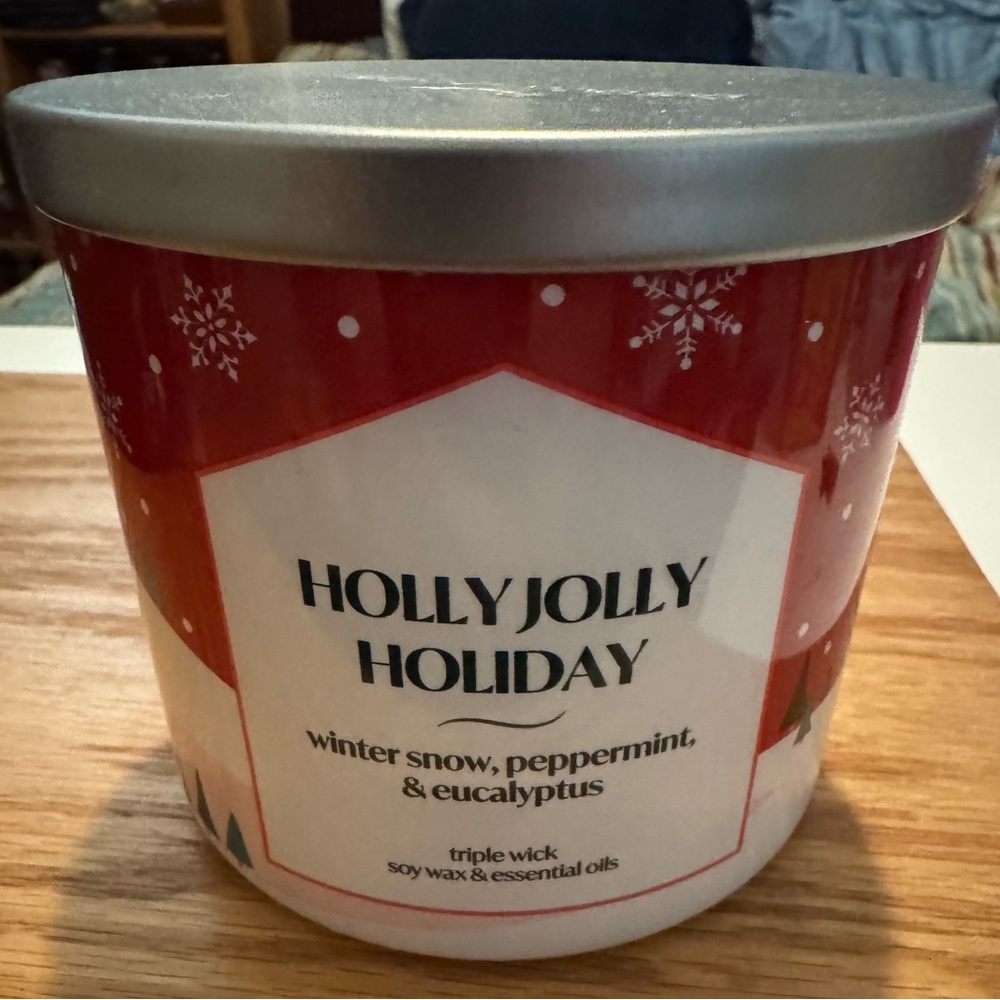 Candle - Red and Silver